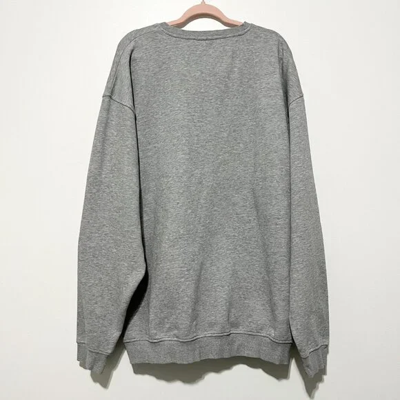 Beautiful Disaster Womens Crewneck Sweatshirt C2X Gray Lounge Cozy Weekend Comfy - Picture 2 of 9